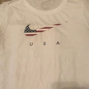 It’s a white nike shirt